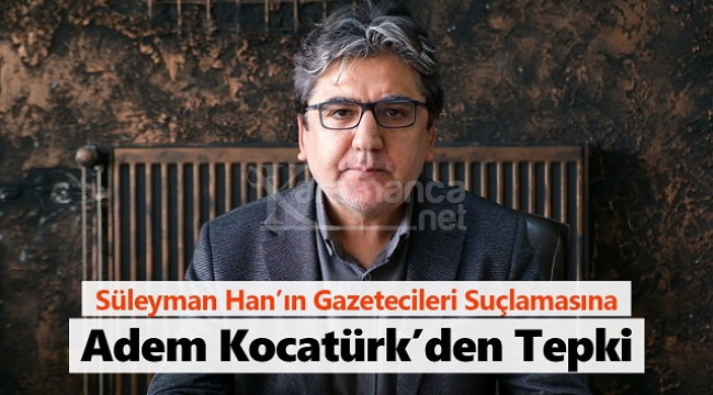 Gazeteciler Cemiyeti Başkanı Kocatürk'ten açıklama