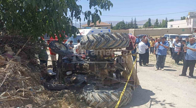 Devrilen traktörün altında kalan Kaya Güleç öldü