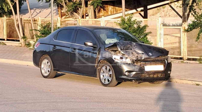 Karaman'da otomobiller çarpıştı: 1 yaralı