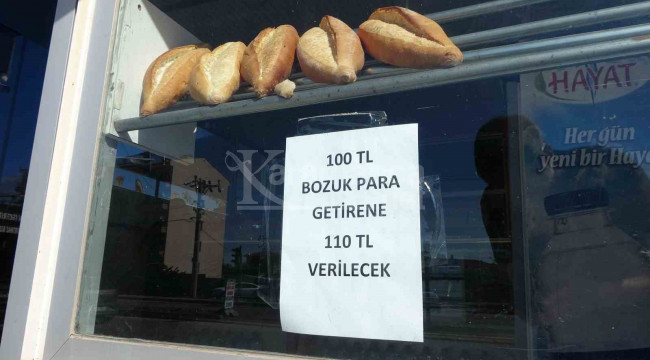 100 lira bozuk para getirene 110 lira veriyor, duyanlar oraya koştu