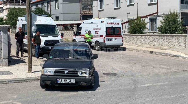 Karaman'da vakaya giden ambulans kaza yaptı