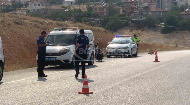 Şarampole yuvarlanan elektrikli bisikletin sürücüsü yaralandı