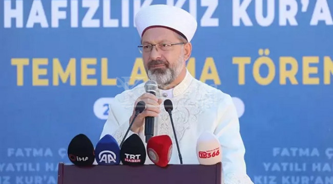 Ali Erbaş: ''Hocalarımız sizi bekliyorlar''