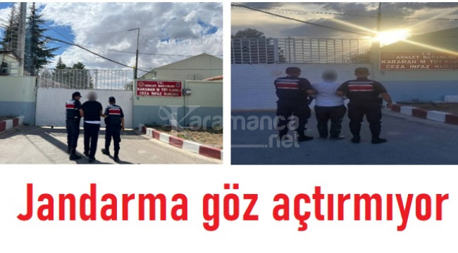 Karaman'da jandarma göz açtırmıyor