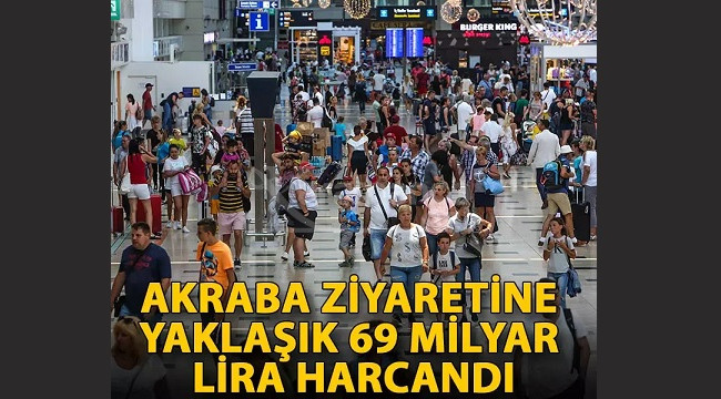 Akraba ziyaretine yaklaşık 69 milyar lira harcandı