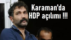 Karaman'da HDP açılımı!