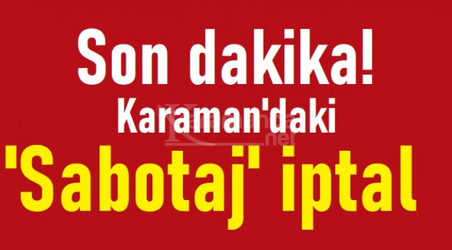 Barış Atay'ın 'Sabotaj' oyunu Karaman'da sahneye çıkamıyor