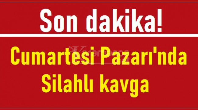 Pazar çıkışında silahlı kavga: 1 yaralı